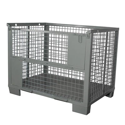 قفص تخزين شبكة أسلاك الفولاذ المعدنية
